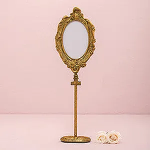 OVAL BAROQUE STANDING FRAME - GOLD