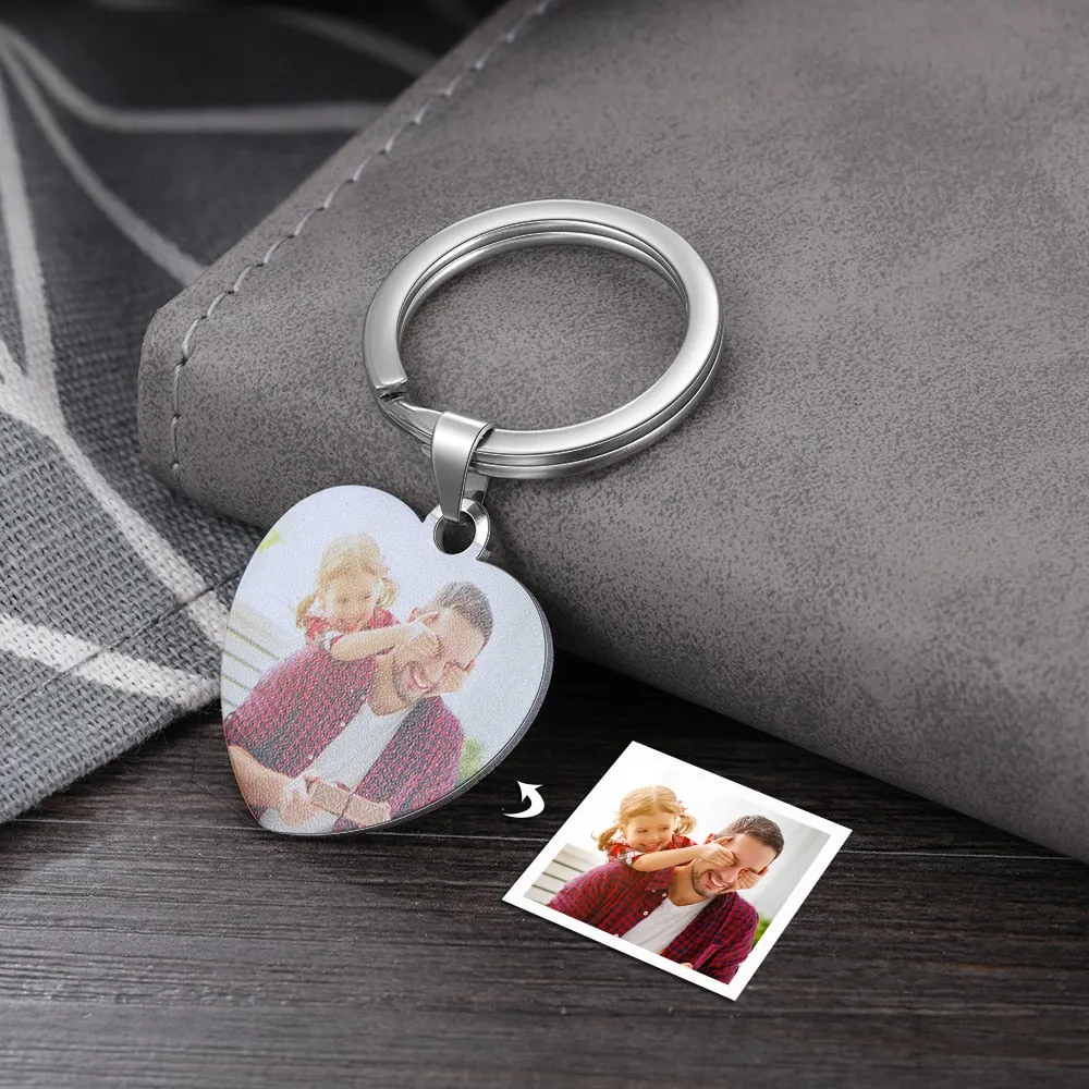 Personalized Custom Photo Keyring Keychains