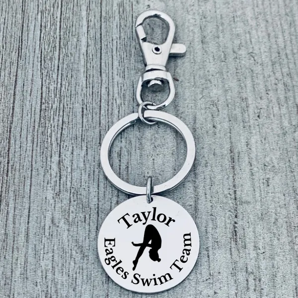 Personalized Diving Zipperpull Keychain