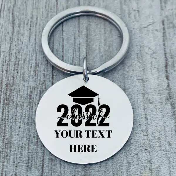 Personalized Engraved Graduation Keychain - Pick Style