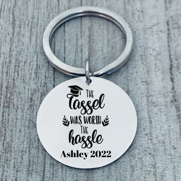 Personalized Engraved Graduation Keychain - Pick Style