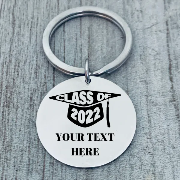 Personalized Engraved Graduation Keychain - Pick Style