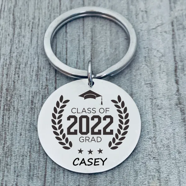 Personalized Engraved Graduation Keychain - Pick Style