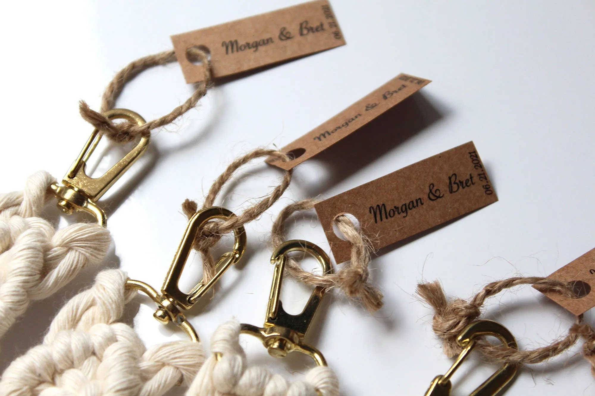 Personalized Macrame Keychains Wedding Favors, Boho Wedding Party Favors, Bridal Shower Party Bulk Gifts, Macrame Engagement Gift,