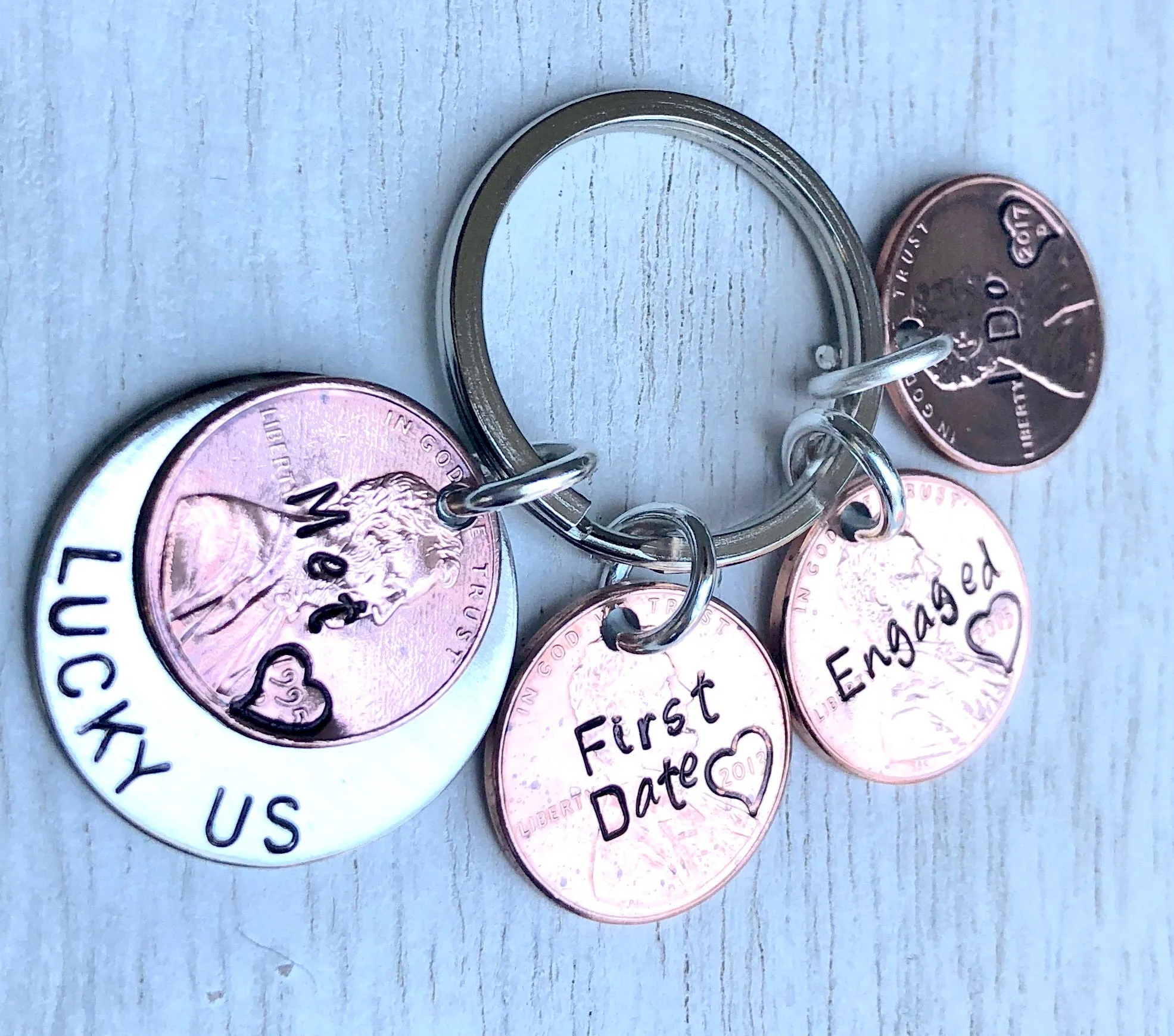 Personalized Penny Keychains