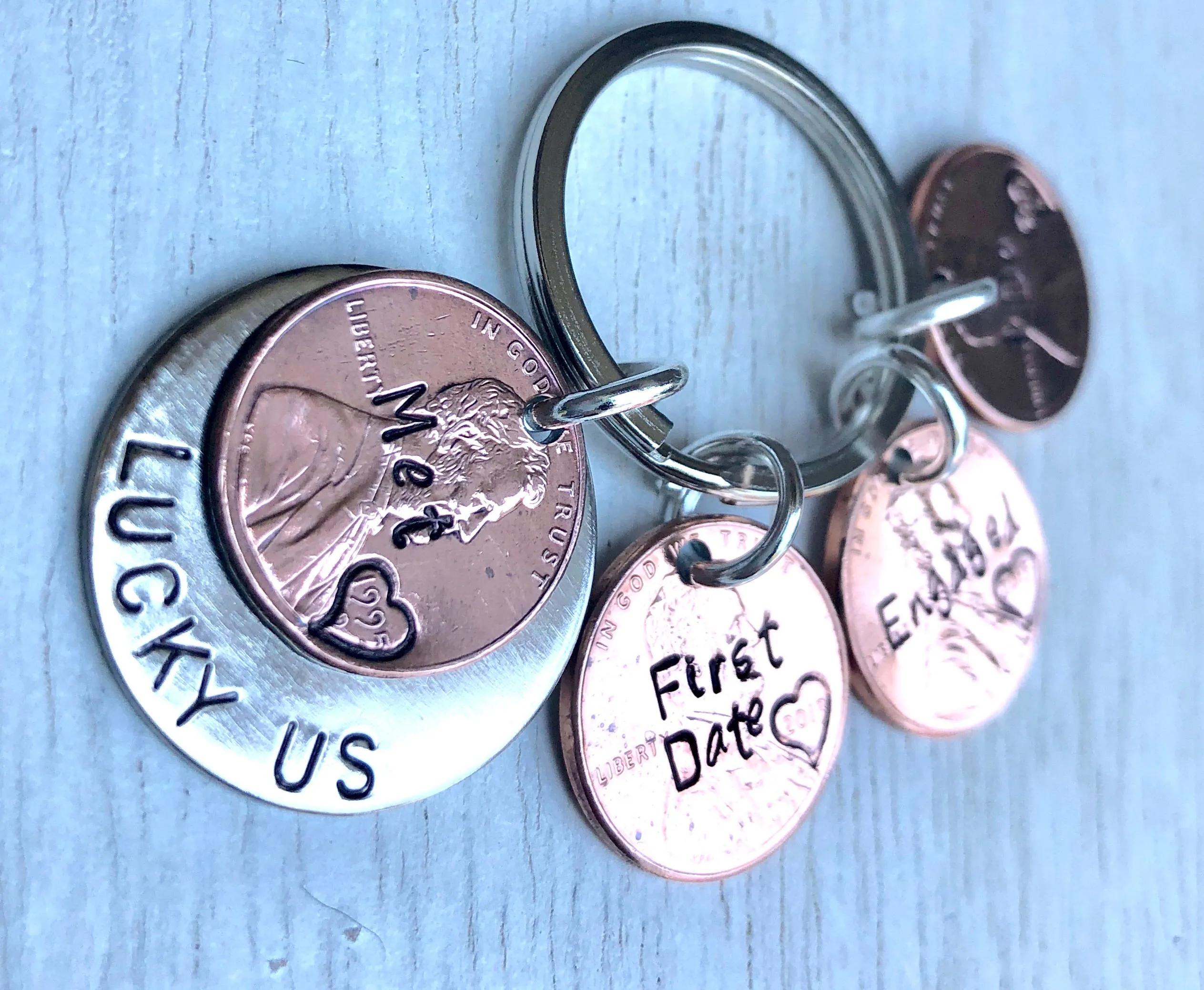 Personalized Penny Keychains