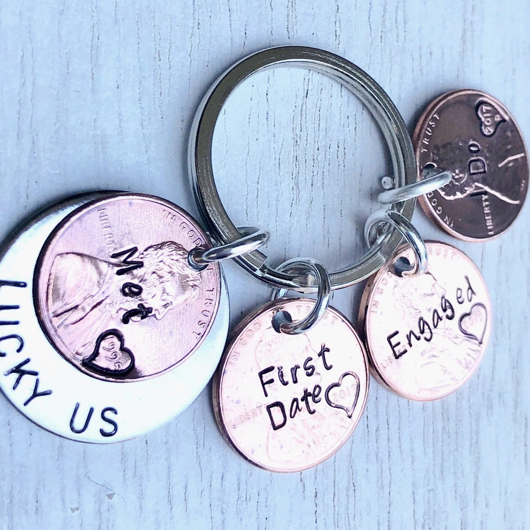 Personalized Penny Keychains