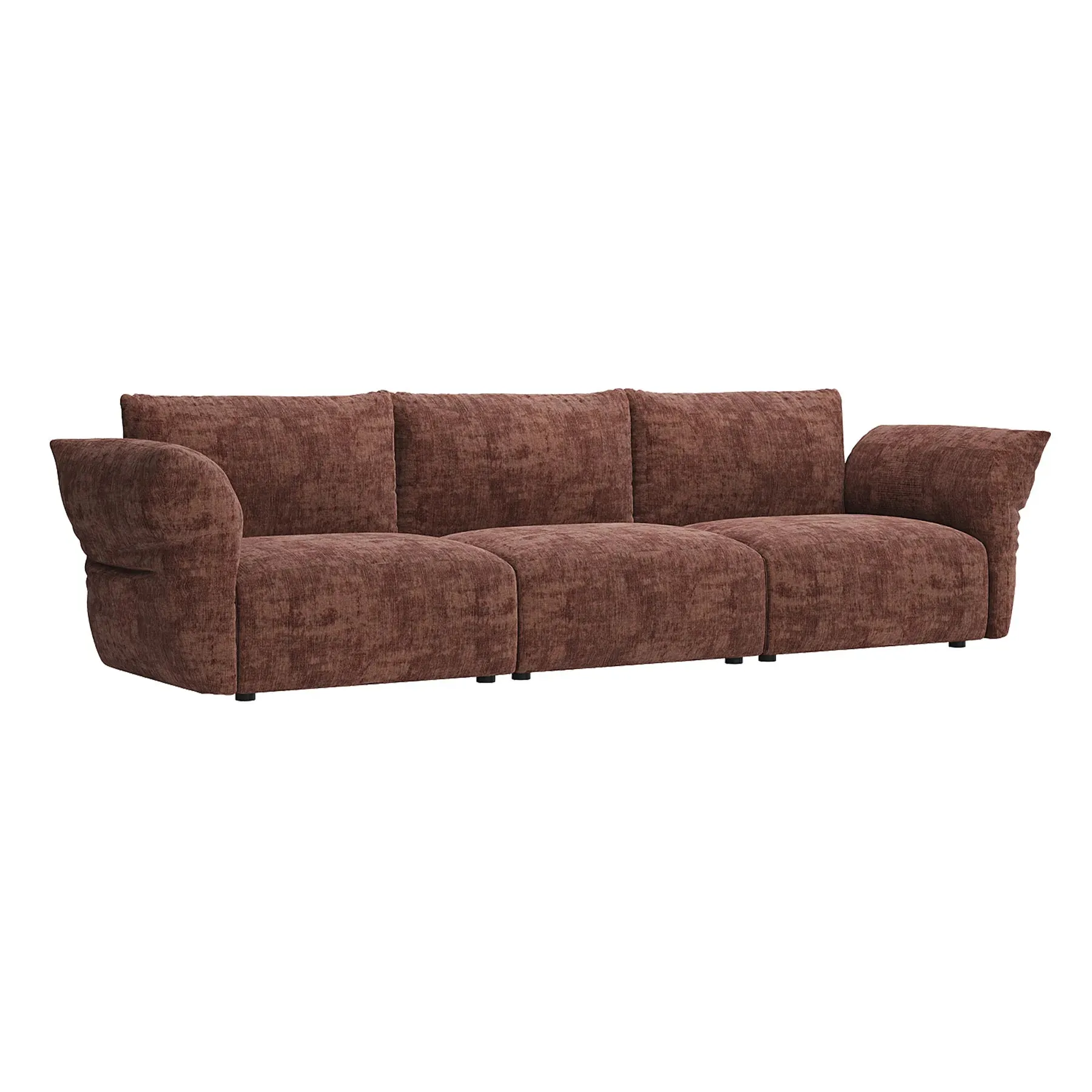 Puff 4 Seater Sofa - Solo Auburn