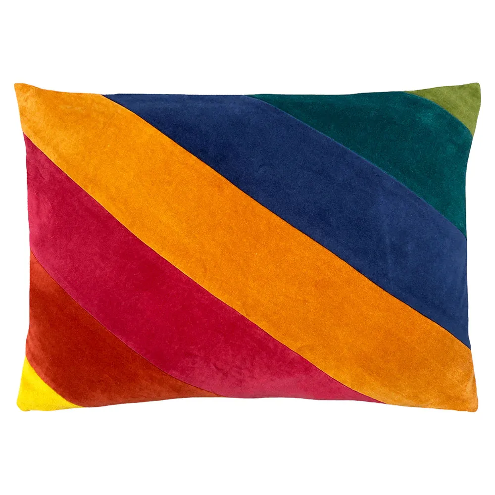 Rectangular Scatter Cushion Cover 40 x 60cm - Stripe Velvet