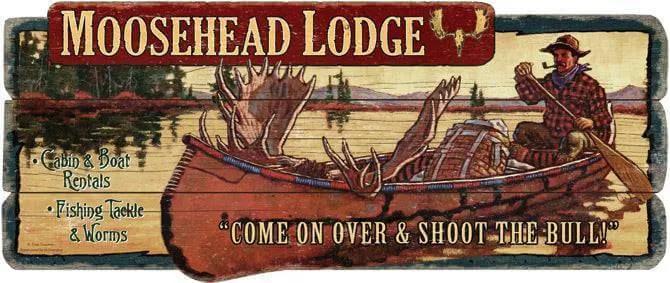 Rivers Edge Sure Catch Large Decorative Wood Signs