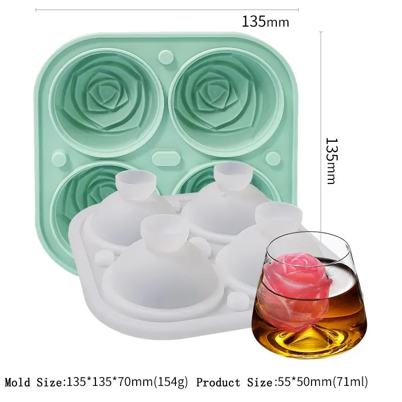 Rose Ice Cube Molds