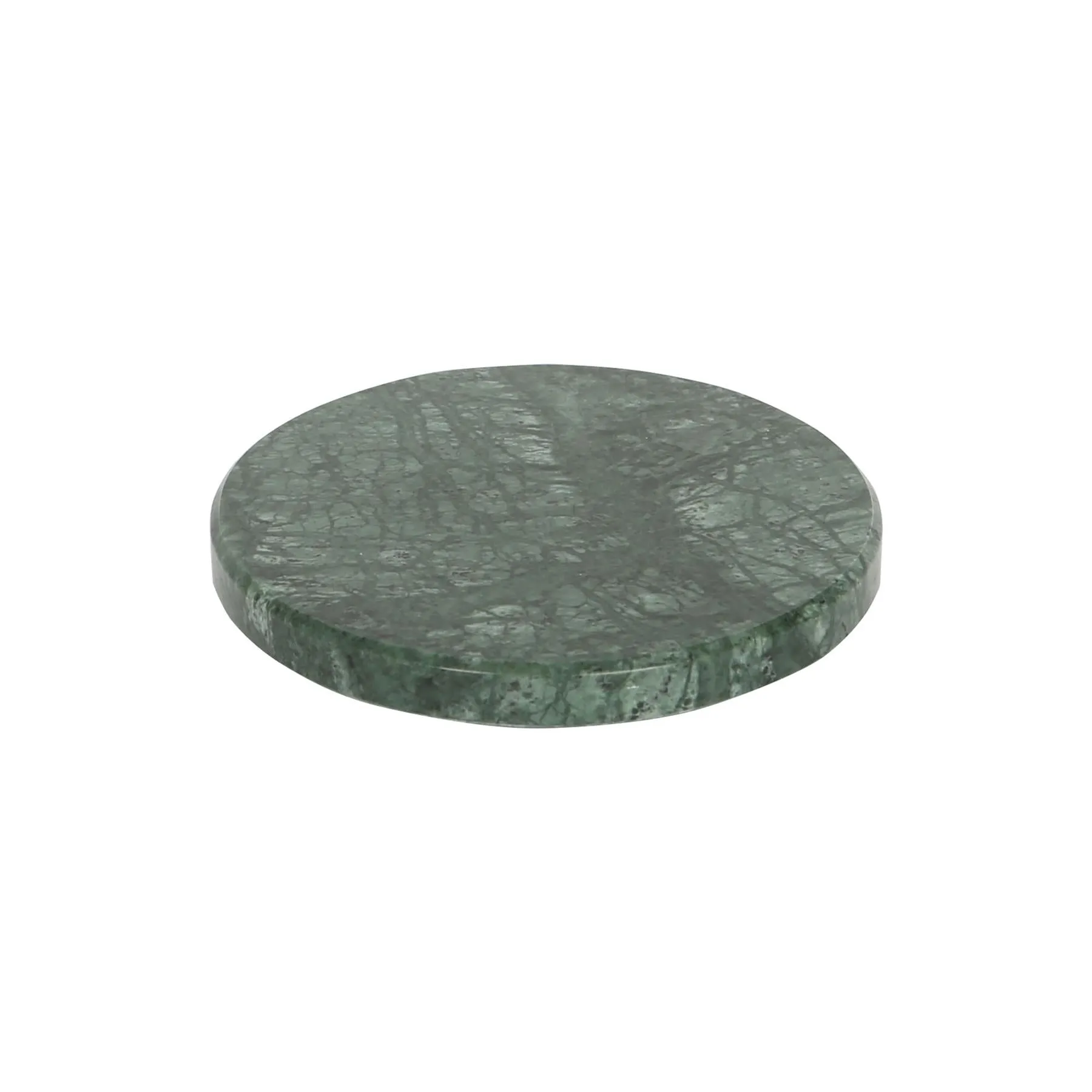 Round Marble Coasters - 10cm - Green - Pack of 6 - By Argon Tableware