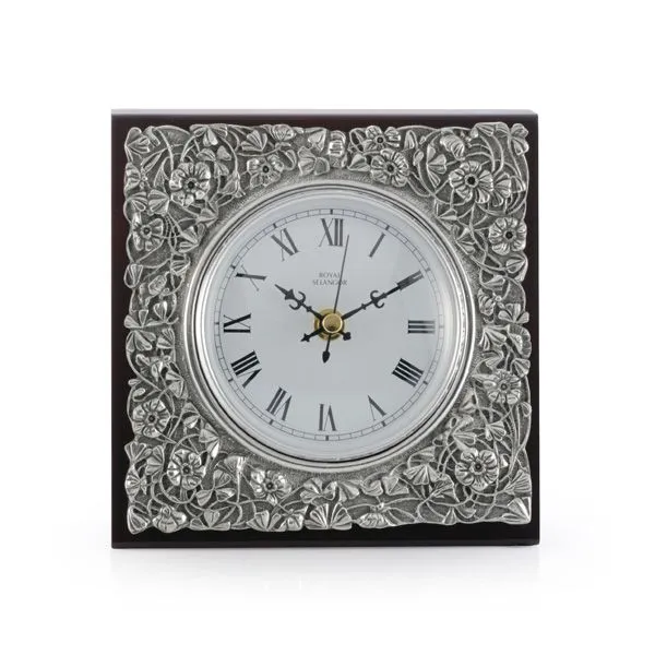 Royal Selangor Leaves Table Clock - Medium