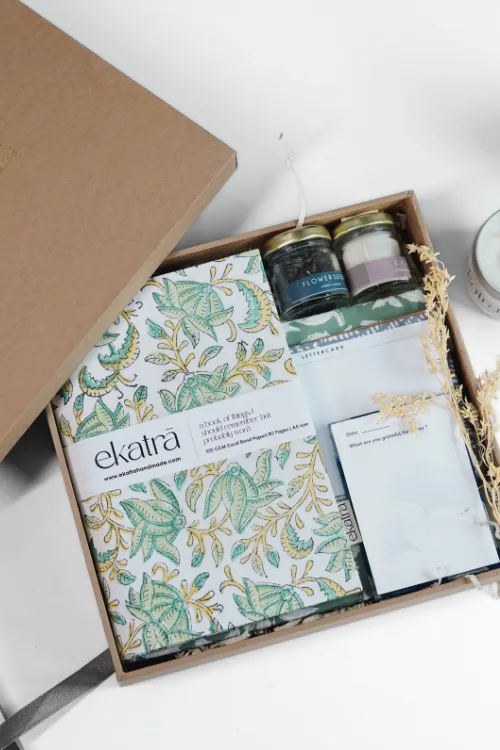 Sustainable Gratitude Hamper By Ekatra - Green Leaf Floral