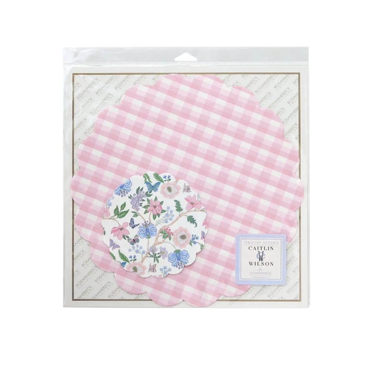 Vichy Check in Pink Doily Sets