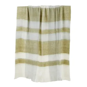 Watson Wool Blend Throw 125 x 150cm (Olive)