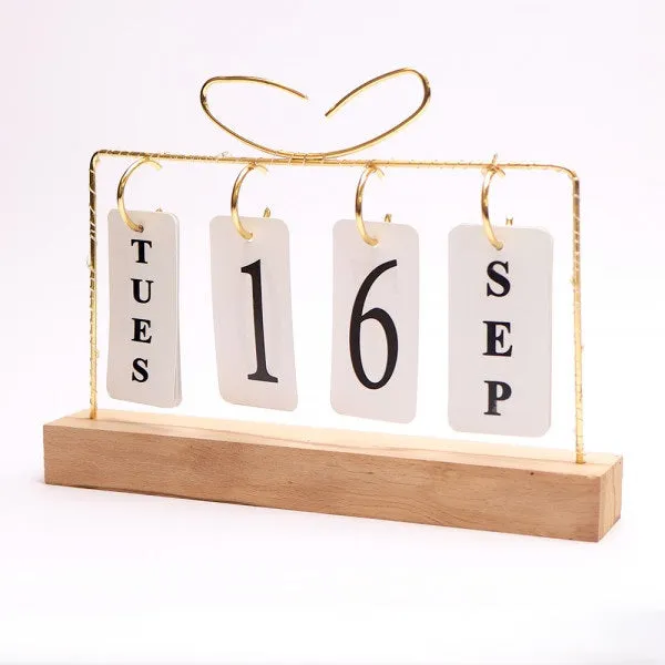 Wooden Lighting calendar