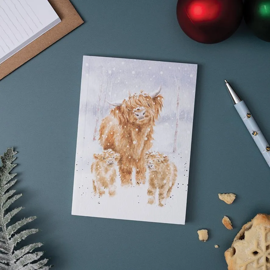 Wrendale A Highland Christmas A6 Highland Cow Notebook